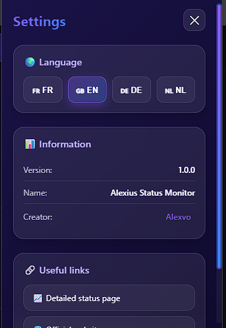 Alexius Status Monitor - Image 2