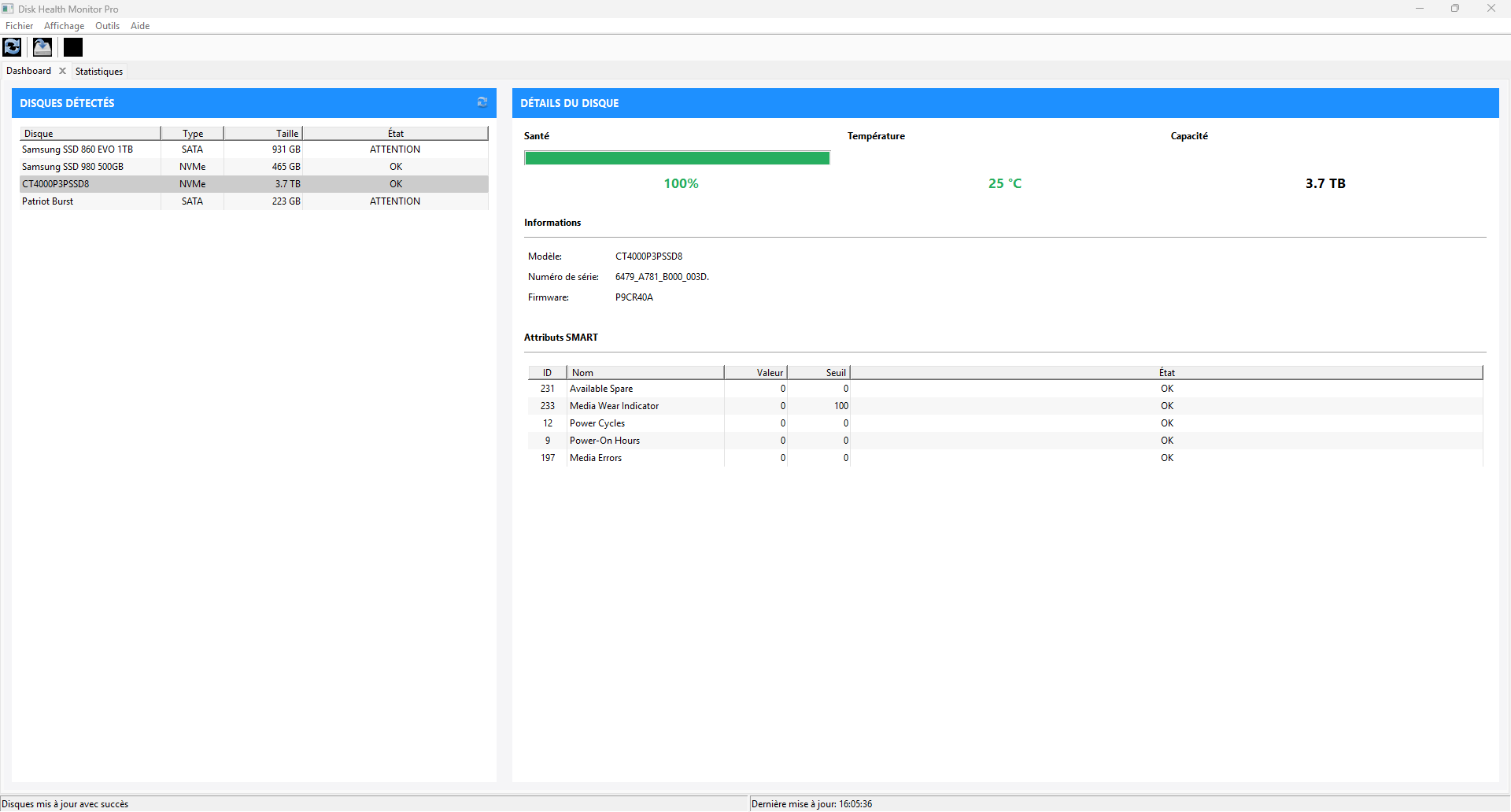 Analyseur de disque dur